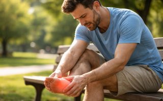 individu-banc-parc-pied-douleur