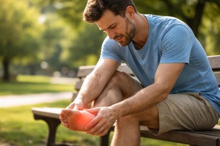 individu-banc-parc-pied-douleur