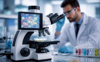 microscope-scientifique-culture-bacterienne-laboratoire
