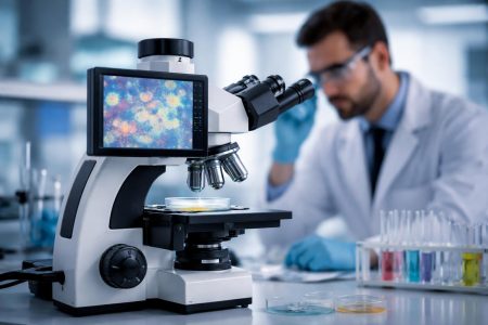 microscope-scientifique-culture-bacterienne-laboratoire