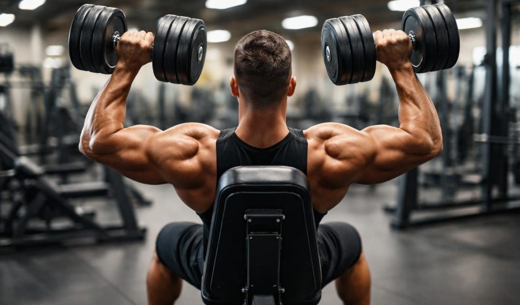 athlete-halteres-banc-salle-sport