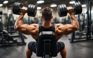 athlete-halteres-banc-salle-sport