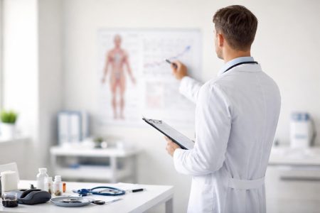 professionnel-sante-tableau-anatomique-salle-examen